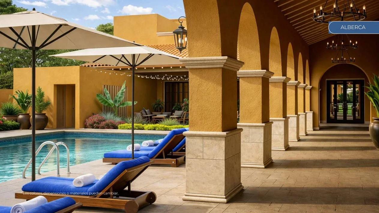 Alberca de la Casa Club en Provincia de Allende, San Miguel de Allende, Guanajuato